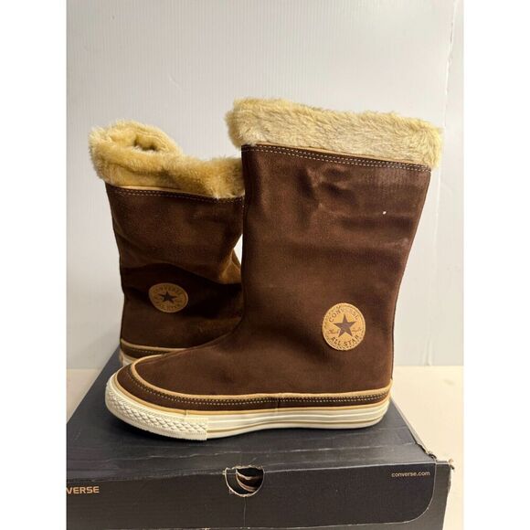.4453 Converse Beverly Boot Brown-US 4.5 Juniors - Picture 1 of 5